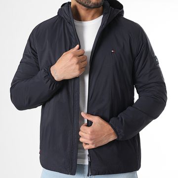 Tommy Hilfiger - Giacca Packable 8058 Navy Tech con cappuccio e zip