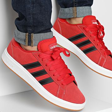 Adidas Sportswear - Grand Court Base 00s JQ2718 Better Scarlet Core Black Gum Sneakers