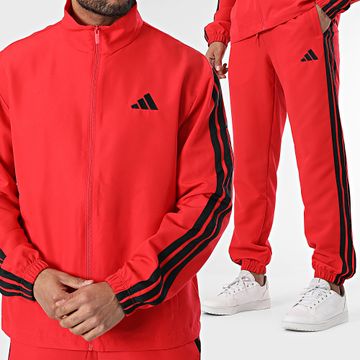 Adidas Sportswear - Tuta 3 strisce JI8851 Rosso
