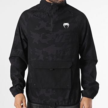 Venum - Trooper 05355 Felpa nera bordeaux con collo a zip