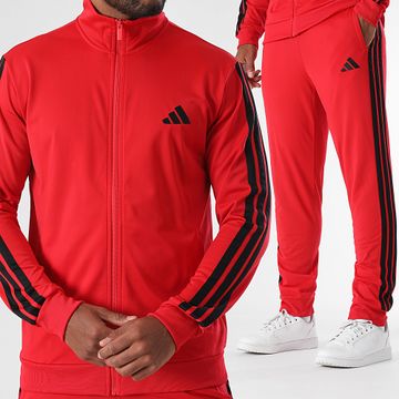 Adidas Sportswear - Tuta 3 strisce JI8852 Rosso