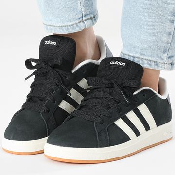 Adidas Sportswear - Grand Court 00s K JH6178 Core Balck Off White Gum Sneakers Donna