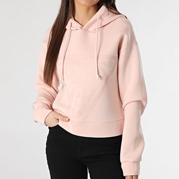Guess - Felpa con cappuccio da donna V2YQ08-K7UW2 Rosa chiaro
