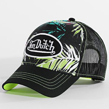 Von Dutch - Ahig Cappello Trucker Nero Giallo Fluo