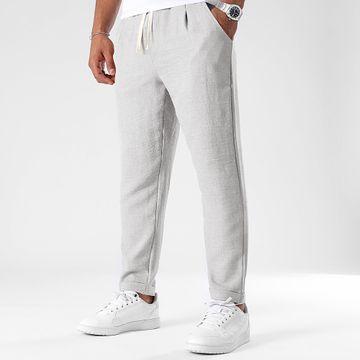 LBO - 1732 Pantaloni effetto lino grigio