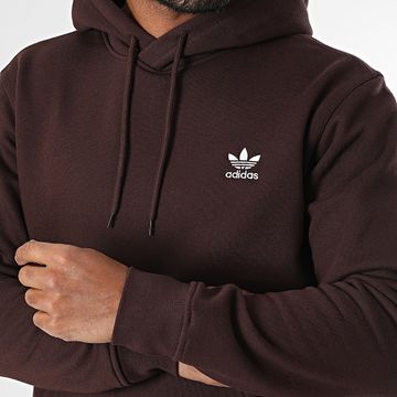 Adidas Originals - Felpa con cappuccio marrone Essential IY4922