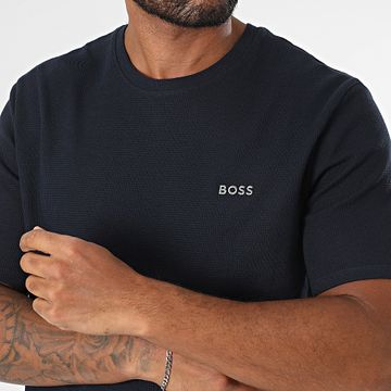 BOSS - Maglietta Waffle 50535891 Navy