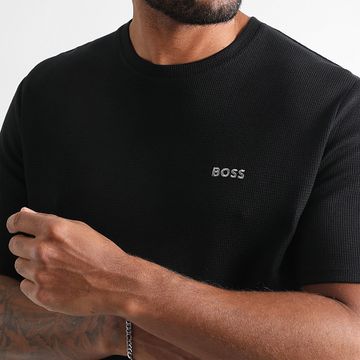 BOSS - Maglietta Waffle 50535891 Nero