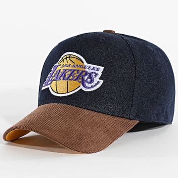 Mitchell and Ness - Cappello in denim dei Los Angeles Lakers HP9529 blu grezzo marrone