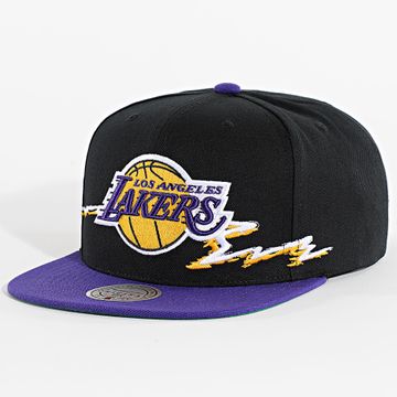 Mitchell and Ness - Life Line Lakers NBA Snapback Cap HS9550 Nero Viola