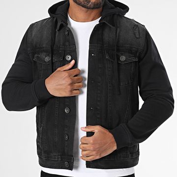 Classic Series - Funda Giacca Jean con cappuccio 185026 Nero