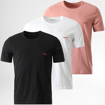 HUGO - Confezione da 3 magliette 50532811 Bianco Nero Rosa