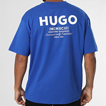 Blu Hugo - Nalono Tee Shirt oversize 50509776 Blu reale