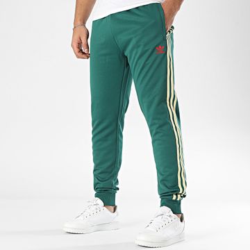 Adidas Originals - JP1224 Pantaloni da jogging a fascia verde scuro