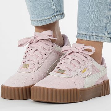 Puma - Scarpe da ginnastica Carina 3.0 Luxe SD Donna 400725 Bianco caldo Rosa malva