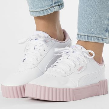 Puma - Carina 3.0 Cutie Jr Scarpe da Ginnastica Donna 400916 Puma Bianco Rosa Malva