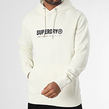 Superdry - Felpa con cappuccio Utility Sport M2014037A Ecru