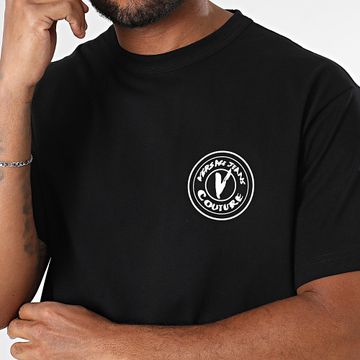 Versace Jeans Couture - Maglietta Maglia in cotone 78GAHE07-CJ00E Nero