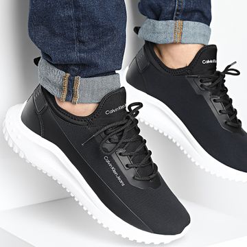 Calvin Klein - Eva Runner Low 1170 Nero Scarpe da ginnastica bianche e brillanti