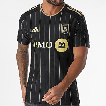 Adidas Sportswear - Maglietta sportiva a bande LAFC JM1335 Oro nero