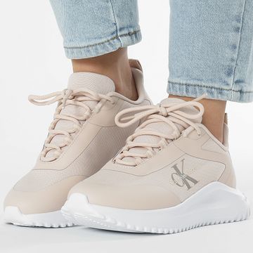 Calvin Klein - Eva Runner Low Lace Mix 1442 Whisper Pink Bright White Sneakers Donna