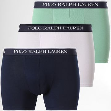 Polo Ralph Lauren - Set di 3 boxer lilla chiaro e navy