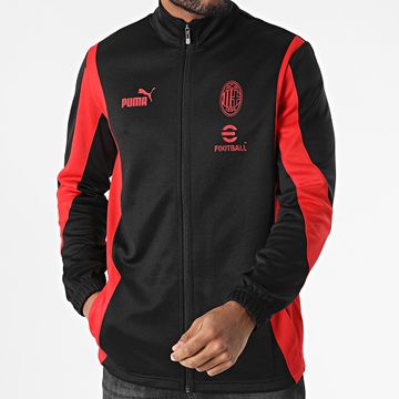 Puma - AC Milan 779337 Giacca nera con zip rossa