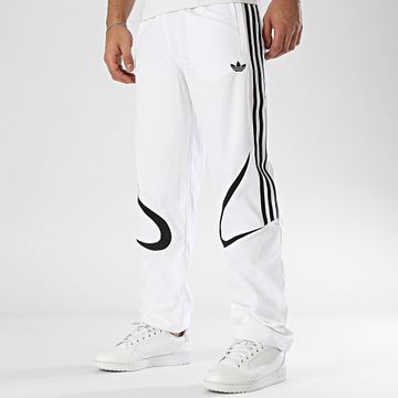 Adidas Originals - Pantaloni da jogging a fascia bianchi Teamgeist JP1119
