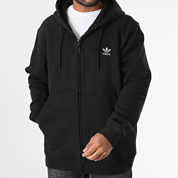 Adidas Originals - Essential IW5791 Felpa con zip e cappuccio nero