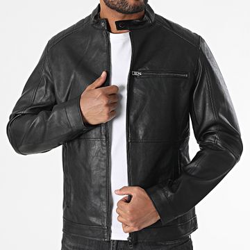 Jack And Jones - Giacca Dylan Biker Nero