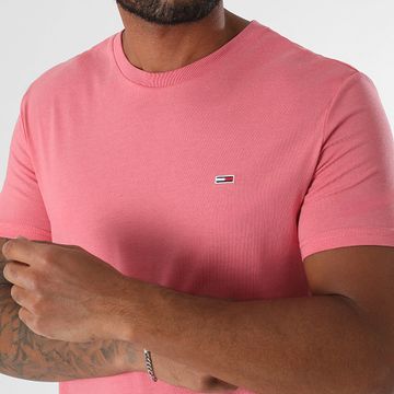 Tommy Jeans - Tee Shirt Slim Jaspe 0363 Rosa