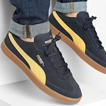 Puma - Cestini Club II Era Suede 393910 New Navy Archive Gold Gum