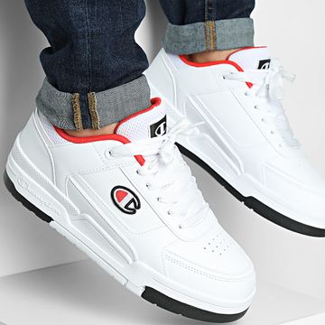 Champion - Cestini Heritage Low S22030 Bianco Rosso Nero