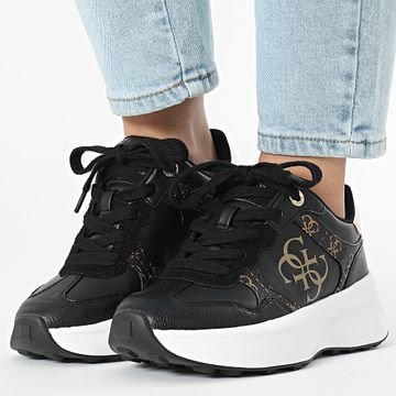 Guess - Sneakers donna FLPLUCFAL12 Nero Marrone