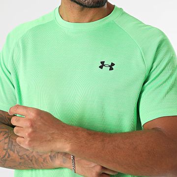 Under Armour - Maglietta Tech Textured 1382796 verde fluo