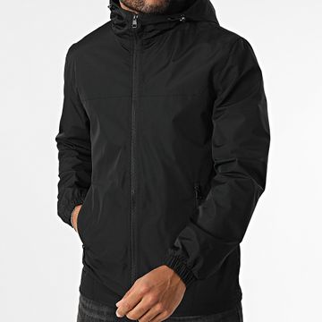 Classic Series - Giacca nera con cappuccio e zip