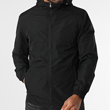 Classic Series - Giacca nera con cappuccio e zip