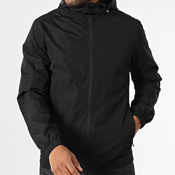 Classic Series - Giacca nera con cappuccio e zip