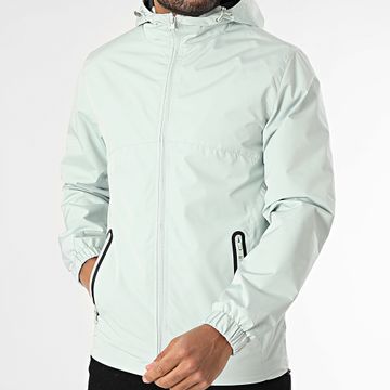 Classic Series - Giacca verde chiaro con cappuccio e zip