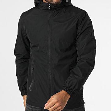 Classic Series - Giacca nera con cappuccio e zip