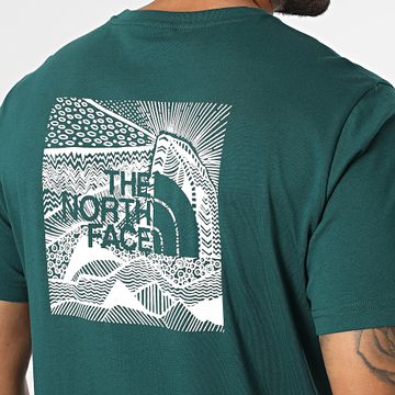 The North Face - Box Celebration Tee Shirt A87NV Verde bottiglia