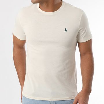 Polo Ralph Lauren - Tee Shirt Original Player Custom Slim Fit Ecru