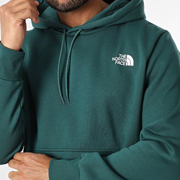 The North Face - Felpa con cappuccio Simple Dome A89FC Verde bottiglia