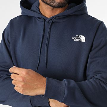 The North Face - Felpa con cappuccio Simple Dome A89FC blu navy