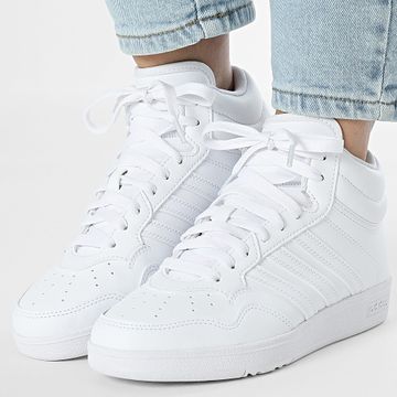 Adidas Sportswear - Scarpe da ginnastica alte donna Hoops 4.0 Mid J JI3476 Footwear White Core Black