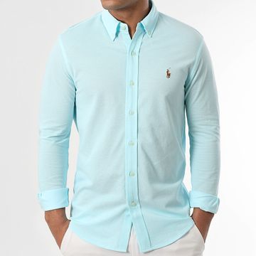 Polo Ralph Lauren - Camicia a maniche lunghe Original Player Azzurro
