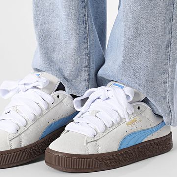 Puma - Scarpe da donna Suede XL Jr 396577 Puma White Team Light Blue