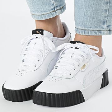 Puma - Carina 3.0 Scarpe da Ginnastica Donna 400365 Puma Bianco Puma Oro Nero