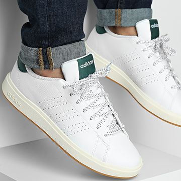 Adidas Sportswear - Scarpe da ginnastica Advantage Base 2.0 JH8620 Footwear White Collegiate Green