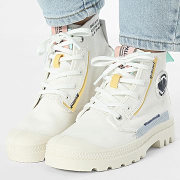 Palladium - Stivali Pampa Underlayer Donna 99183 Star Bianco